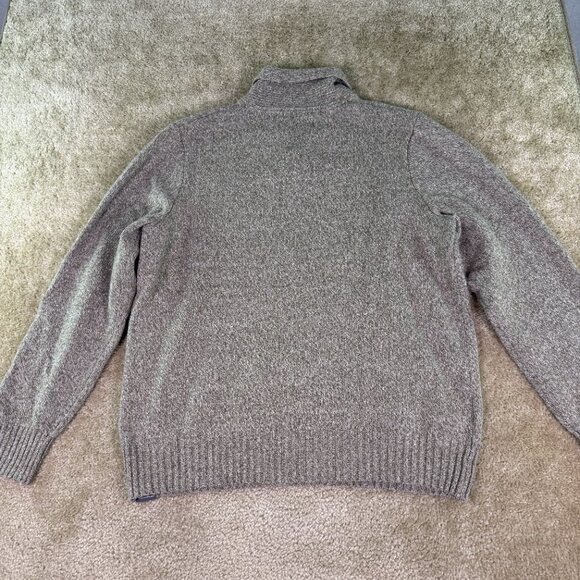 Eddie Bauer Mens Size XL Wool Blend Shawl Collar Sweater Comfy Outdoors E965 - Picture 8 of 11